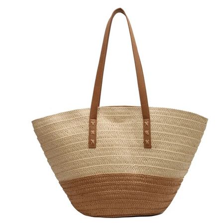2023 Large Capacity Beach Shopping Bag Luxury Designer Rattan Woven Shoulder Bag Women Handmade Straw Handbags Summer Travel Bag - AliExpress