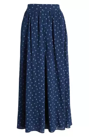 Madewell Floral Print Cotton Maxi Skirt | Nordstrom