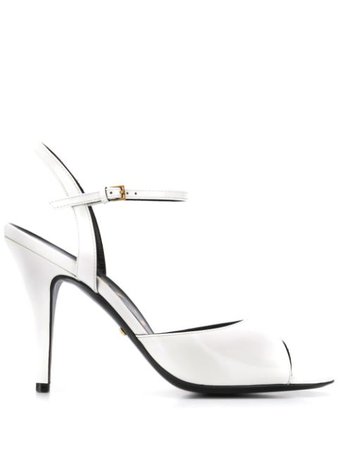 Gucci 110 Stiletto Sandals 603375CLG00 White | Farfetch