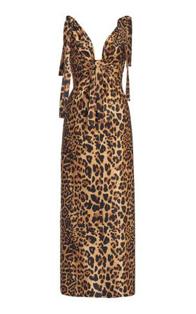 Leopard-Print Jersey Maxi Dress By Paco Rabanne | Moda Operandi