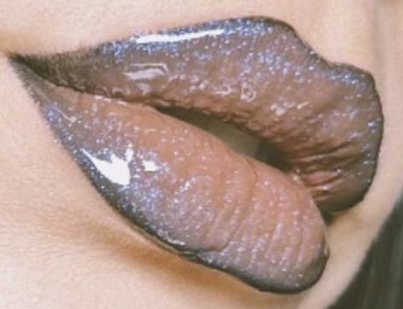blue black lip liner