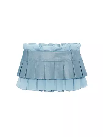 Dallas Low-Rise Denim Micro Mini Skirt | POSTER GIRL