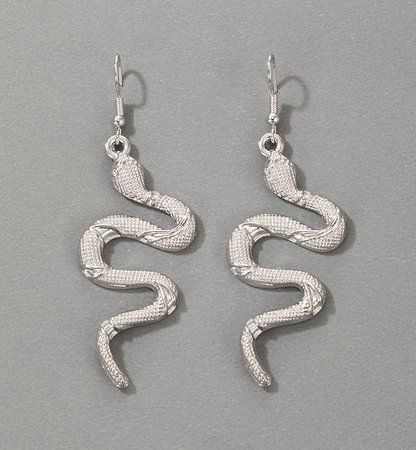 Snake drop earrings