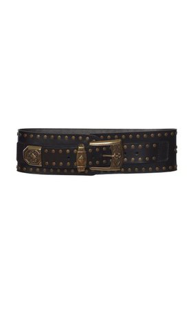 Studded Leather Belt By Etro | Moda Operandi