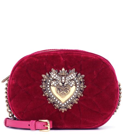 Devotion Velvet Camera Bag - Dolce & Gabbana | Mytheresa