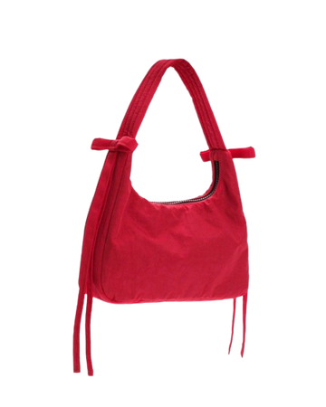 Sandy Liang x BAGGU red bow bag