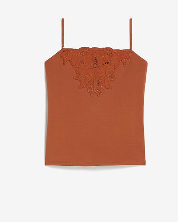 Embroidered Lace Cami | Express