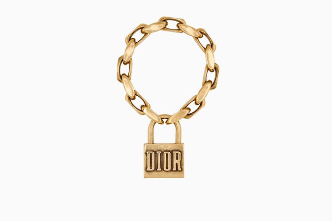 Bracelet dior "Lucky locket" en métal vieilli doré - Dior