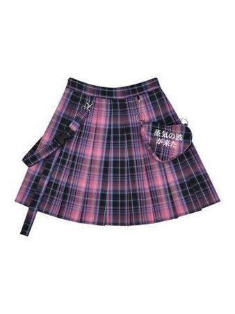 skirt pink & black