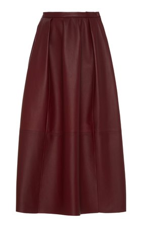 Nappa Leather Midi Skirt by Agnona | Moda Operandi