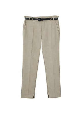 MANGO Detachable belt trousers