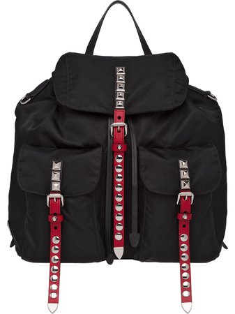 Prada Studded multi-pockets Backpack - Farfetch