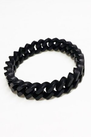 Black Silicone Wristband | Gothic Jewellery | Bracelets