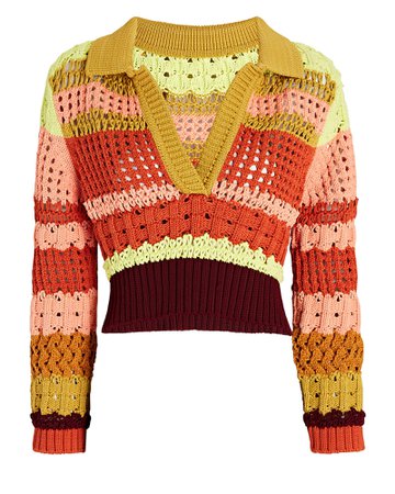 Jonathan Simkhai Otis Recycled Polo Sweater | INTERMIX®