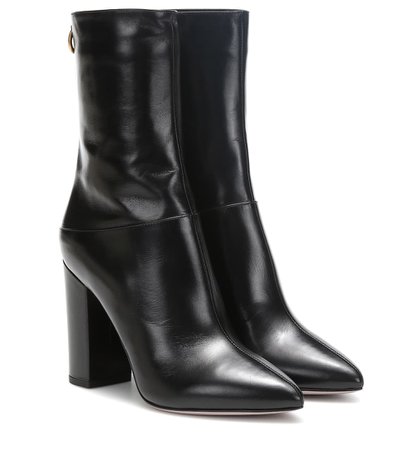 Valentino Garavani Leather Ankle Boots - Valentino | Mytheresa