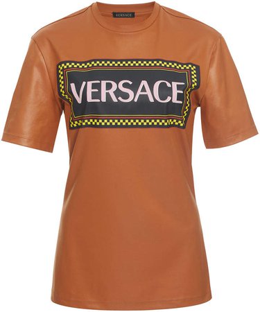 Logo-Printed Coated Jersey T-Shirt