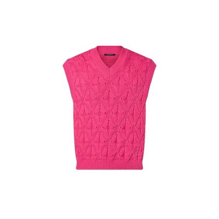 Louis Vuitton: Monogram Flower Cotton Knit Vest