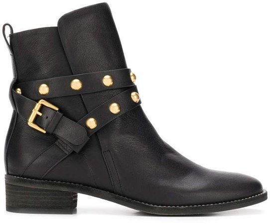 Janis flat ankle boots