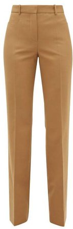 Sloane Tailored Wide Leg Trousers - Womens - Camel