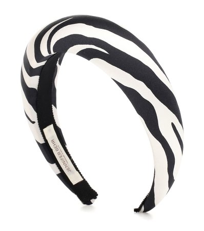 Thada Zebra-Print Silk Headband | Jennifer Behr - Mytheresa