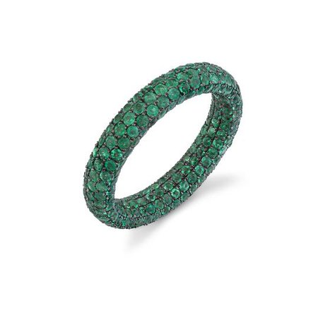 EMERALD INSIDE & OUT ETERNITY BAND, SHAY JEWELRY