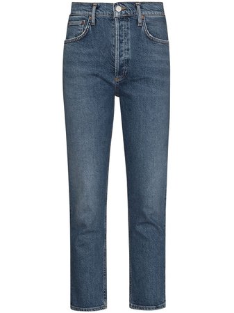 AGOLDE Riley cropped straight-leg jeans - FARFETCH
