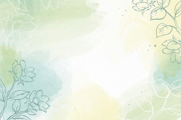 Free Vector | Watercolor wallpaper with hand-drawn elements