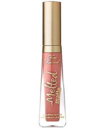 Lipstick Too Faced Melted Matte Liquid Social Fatigue - warm-dusty rose & Reviews - Makeup - Beauty - Macy's