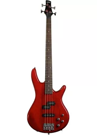 Ibanez GSR200TR Electric Bass Guitar, Transparent Red