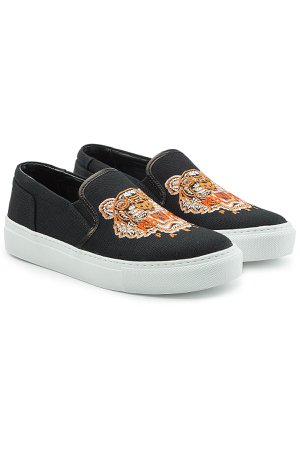 Embroidered Slip-On Sneakers Gr. EU 40