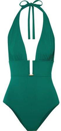 Rêve D'été Halterneck Swimsuit - Emerald