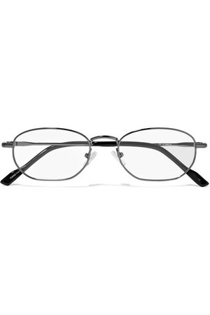 Le Specs | Wasteland oval-frame metal and acetate optical glasses | NET-A-PORTER.COM