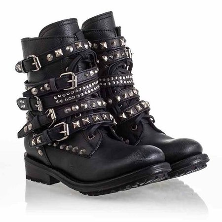 Ash Rebel Womens Boot Black Leather