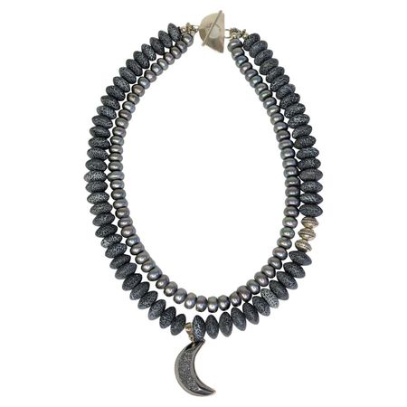 Marion Kahn Jewelry Black Moon Necklace