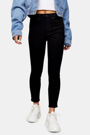 PETITE Pure Black Jamie Skinny Jeans | Topshop