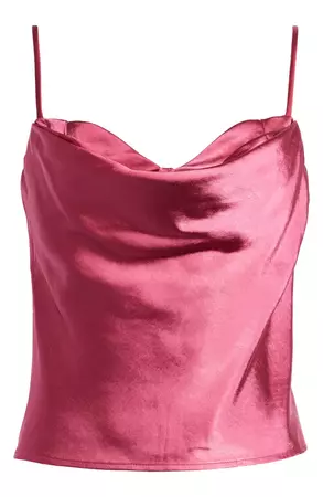 ASTR the Label Cowl Neck Satin Camisole | Nordstrom