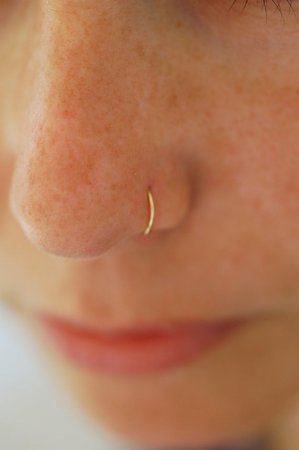 gold nose hoop - Google Search
