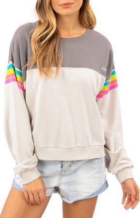 Venice Rainbow Trim Sweatshirt