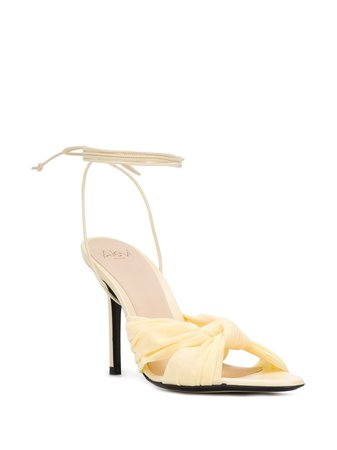 Alevì ankle tie heeled sandals yellow L20SN001Q0116208 - Farfetch
