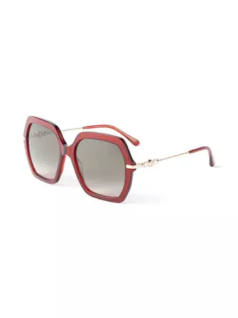 Jimmy Choo Eyewear Esther oversize-frame Sunglasses - Farfetch