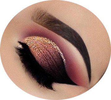 gold and ombré eyeshadow