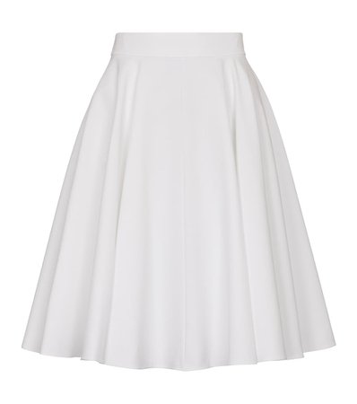 Alaïa - Pleated cotton skirt | Mytheresa