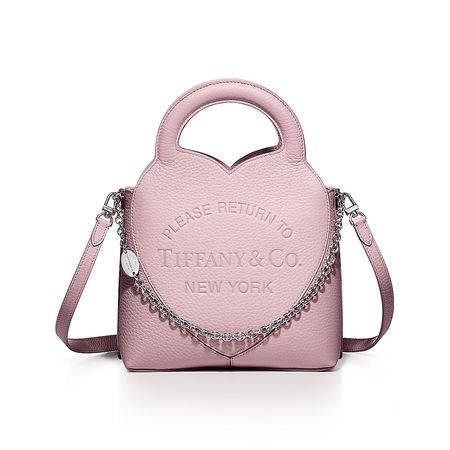 Tiffany & Co. Return to Tiffany® Mini Tote Bag in Crystal Pink Leather