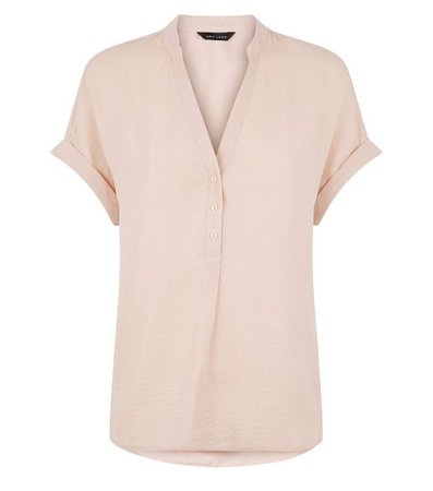 Mid Pink Short Sleeve Overhead Shirt | New Look