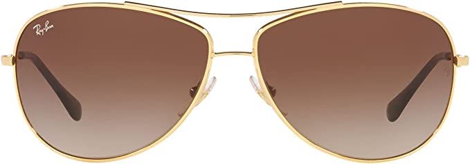 Amazon.com: Ray-Ban RB3293 Metal Pilot Sunglasses, Gold/Dark Brown Gradient, 63 mm : Clothing, Shoes & Jewelry