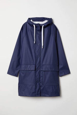 Hooded Rain Jacket - Blue
