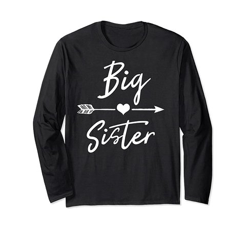 big sister sweater black and white 1