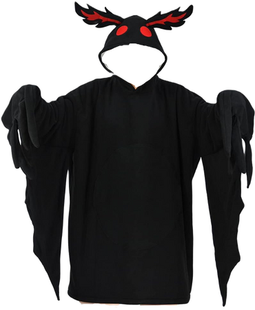 mothman hoodie cloak