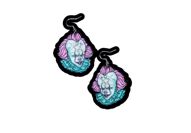 PASTEL PENNYWISE EARRINGS - the Captain’s Crypt