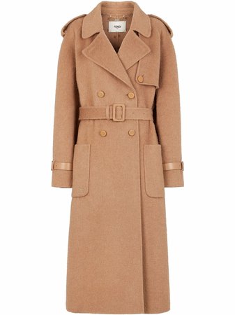 Fendi Belted double-breasted Coat - Farfetch
